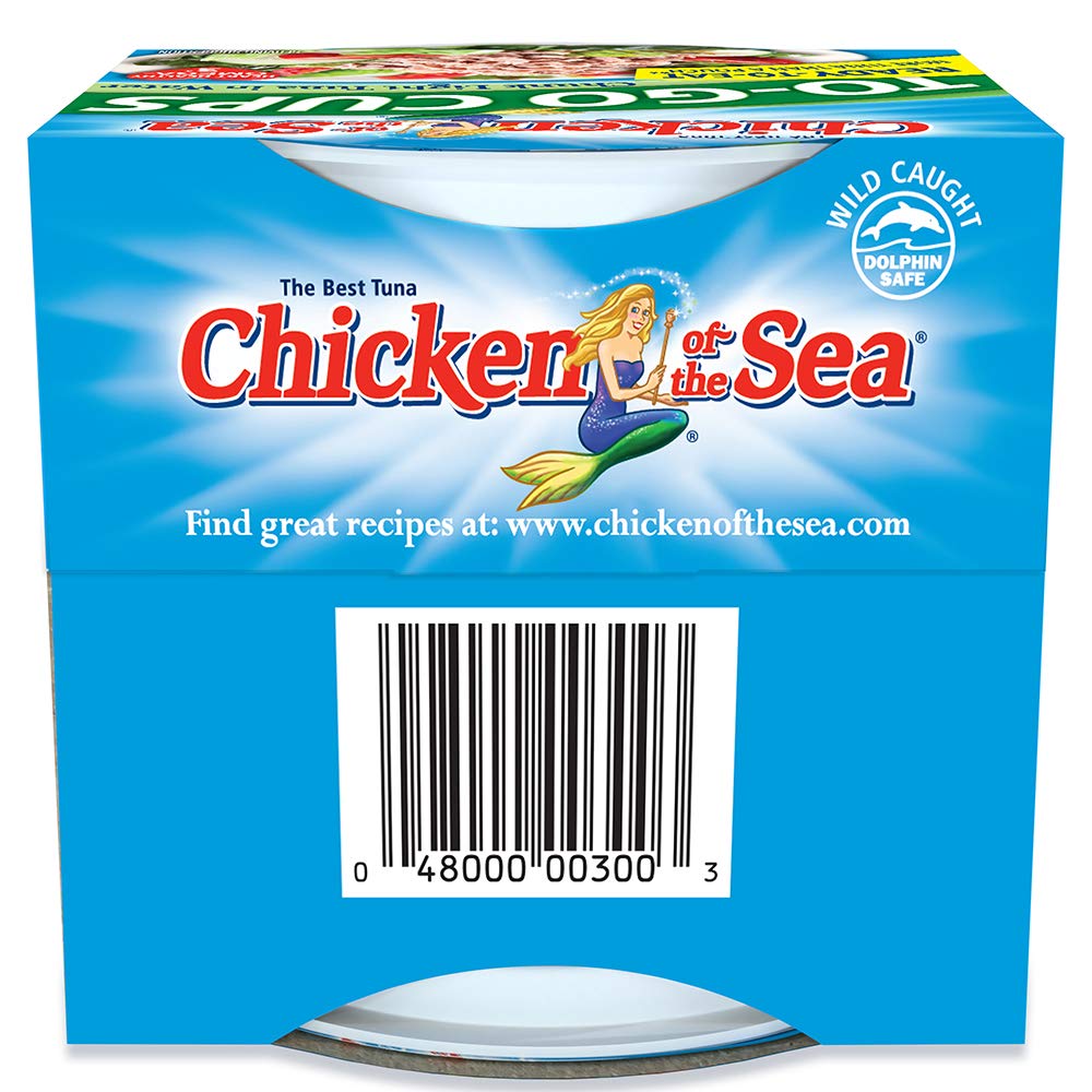 Chicken Of The Sea Chunk Light Tuna In Water, Wild Caught Tuna, 2.8-Ounce Cups (Pack Of 16)