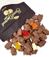 Sweetgourmet Milk Chocolate Covered Gummy Bears | Cherry, Orange, Pineapple, Strawberry/Banana | 1 Pound