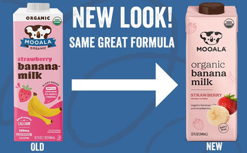 Mooala - Organic Strawberry Bananamilk, 32 fl oz (Pack of 6) - Shelf-Stable, Non-Dairy, Nut-Free, Gluten-Free, Plant-Based Bever