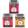 SPICEWALLA Grill Dry Rub 3 Pack | Carolina Pork, Cowboy Grilling, Honey Herb | 3 Piece Assortment for BBQ, Steak, Chicken & Vegetables