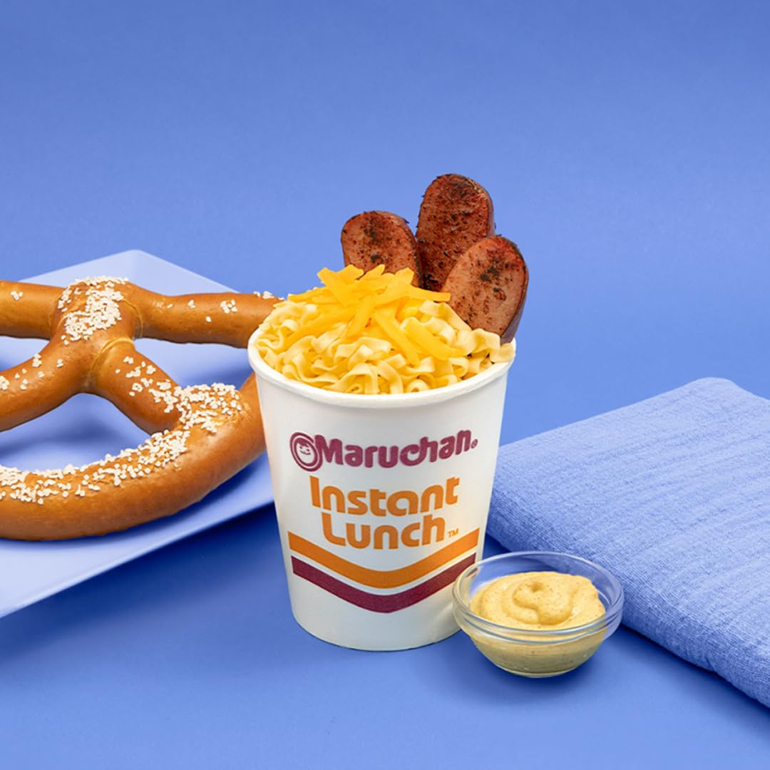 Maruchan Instant Lunch Cheddar Cheese Ramen Noodle Soup, 2.25 oz, Microwaveable Meal, 12 Count Pack