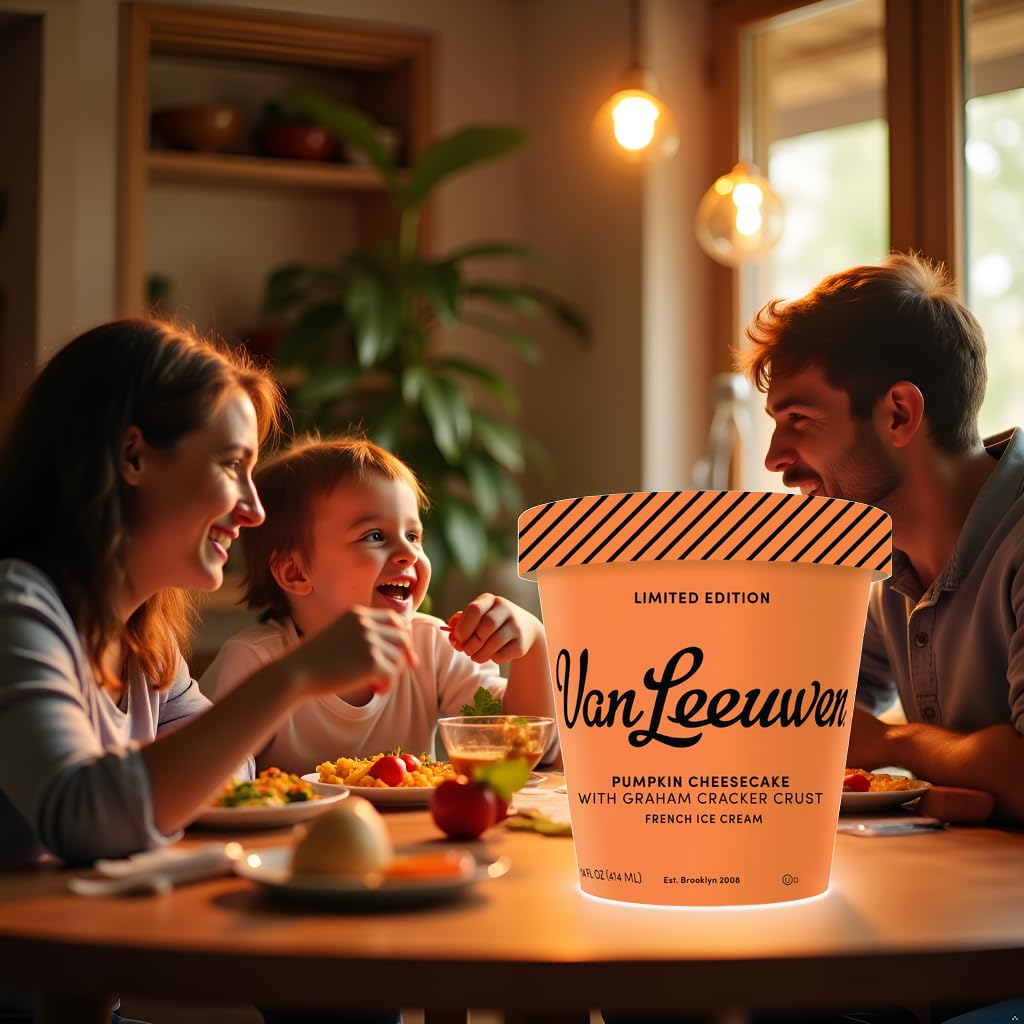 Van Leeuwen Pumpkin Cheesecake Ice Cream, 14 oz (Frozen)