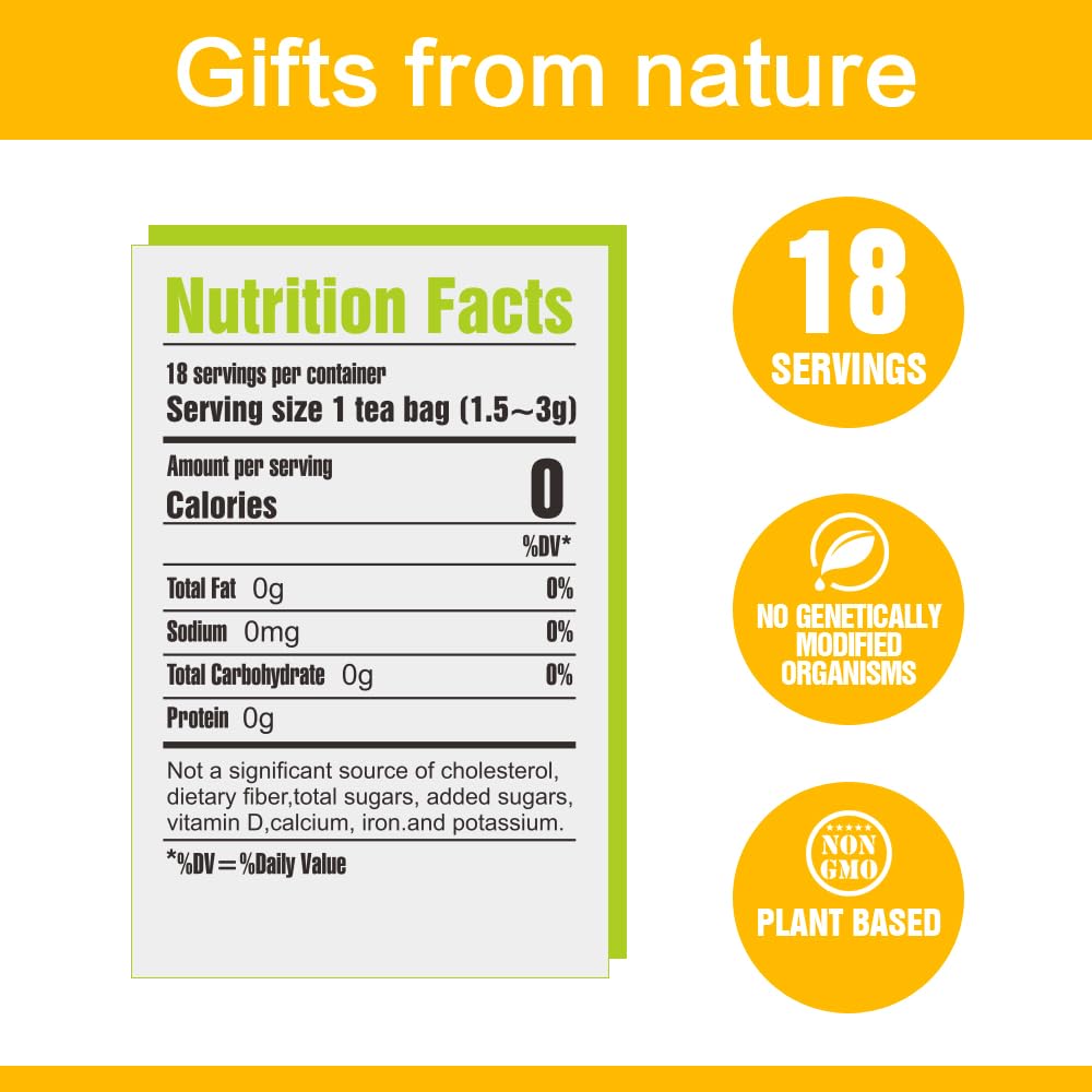 Soilmount Bidens Tripartita Tea - Non-GMO, Caffeine-Free, 18 Bleach-Free Tea Bags