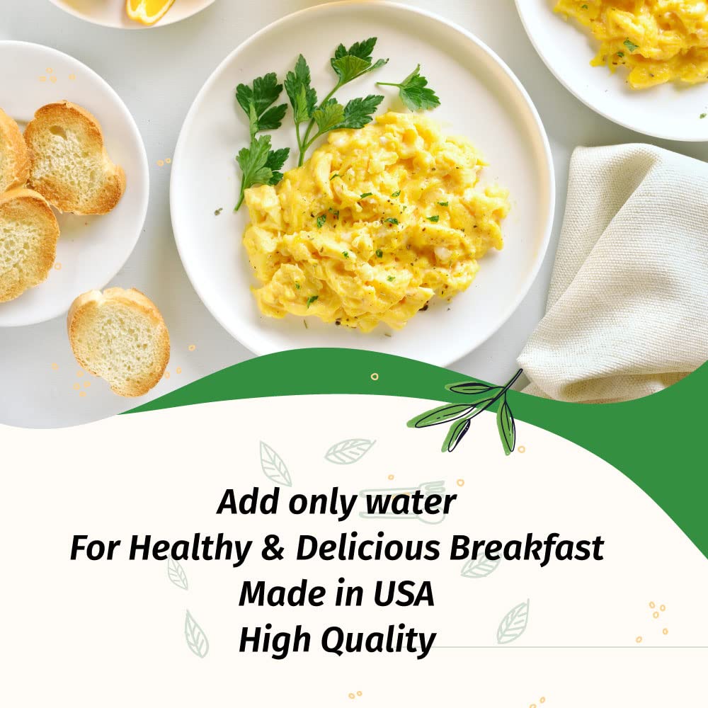 Eggylicious - Pack Of 4 - Egg Scramble Mix - Made W/Hormones Free Whole Eggs/Protein Packed -Easy & Delicious Breakfast - For Ou