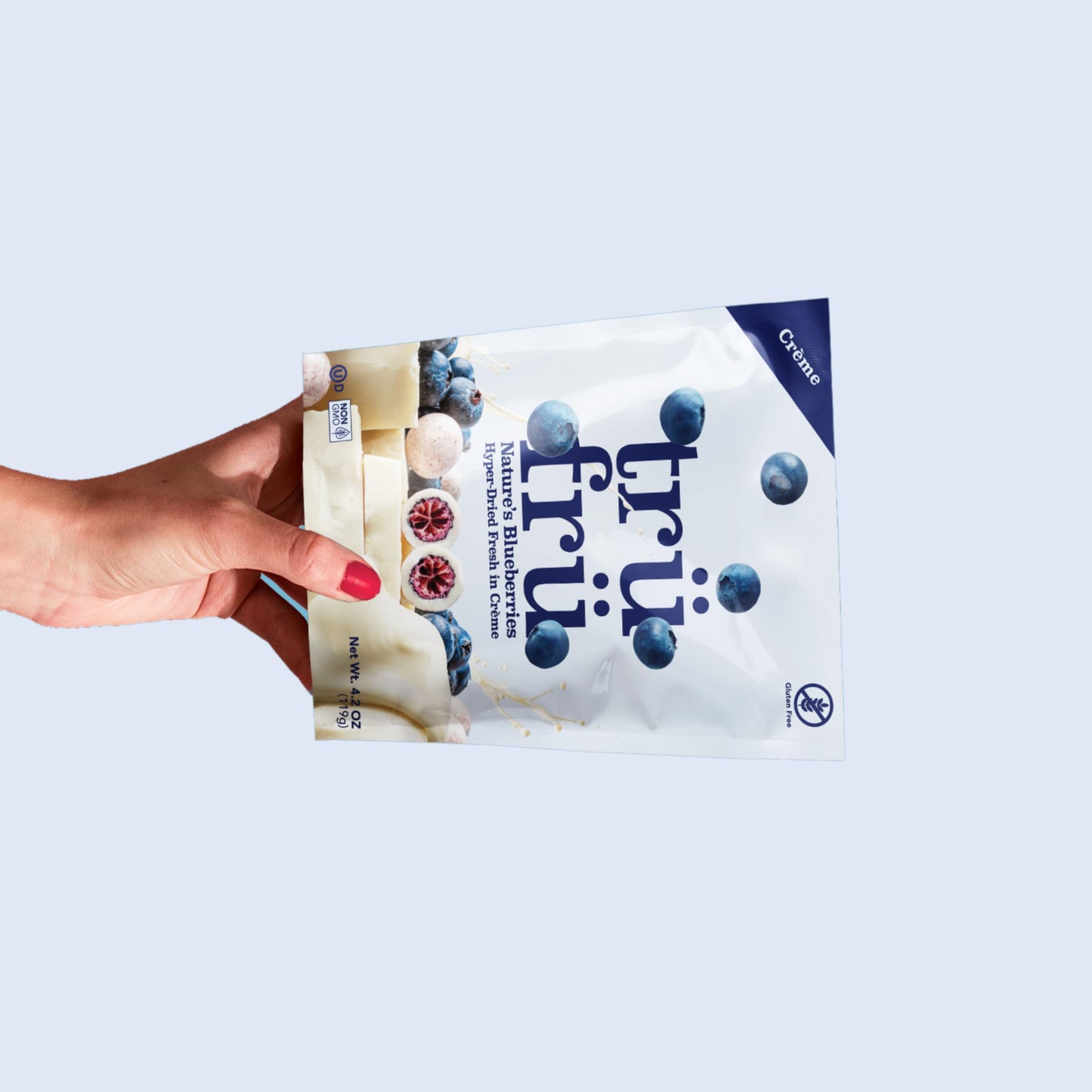 Tru Fru Premium Gourmet Freeze Dried Blueberries, 4.2 oz, Pack of 1, Model TFR11766