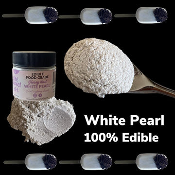 Oh Sweet Art Glossy Luster Dust Edible 7G (0.25Oz) Choose Your Color (White Pearl)