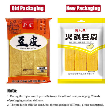 SXET Dried Tofu Skin, 2 Packs Handmade Bean Curd Sheets, Chinese Special Youdoupi, Soy Products, Vegetarian Food, Fit for Hot Po