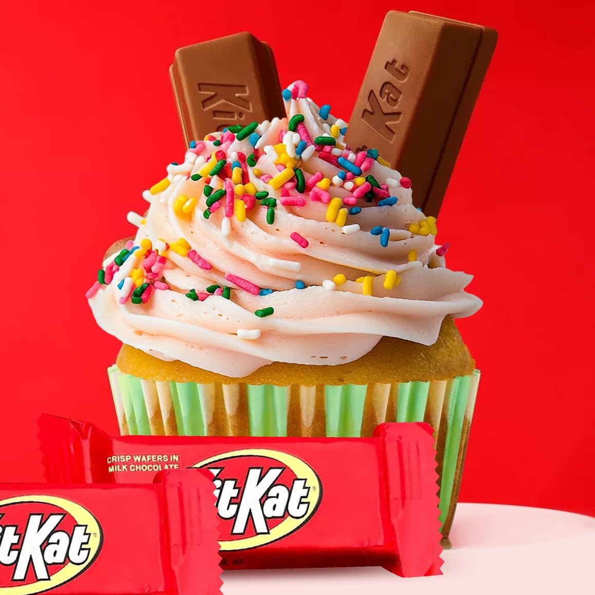 Yummy Chew KitKat Milk Chocolate Snack Size Candy Bars - 60 Individually Wrapped, 2 Pounds, Brown