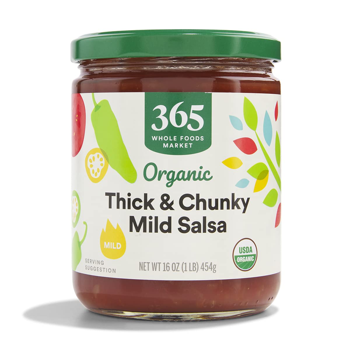 365 By Whole Foods Market, Organic Thick & Chunky Mild Salsa, 16 Ounce