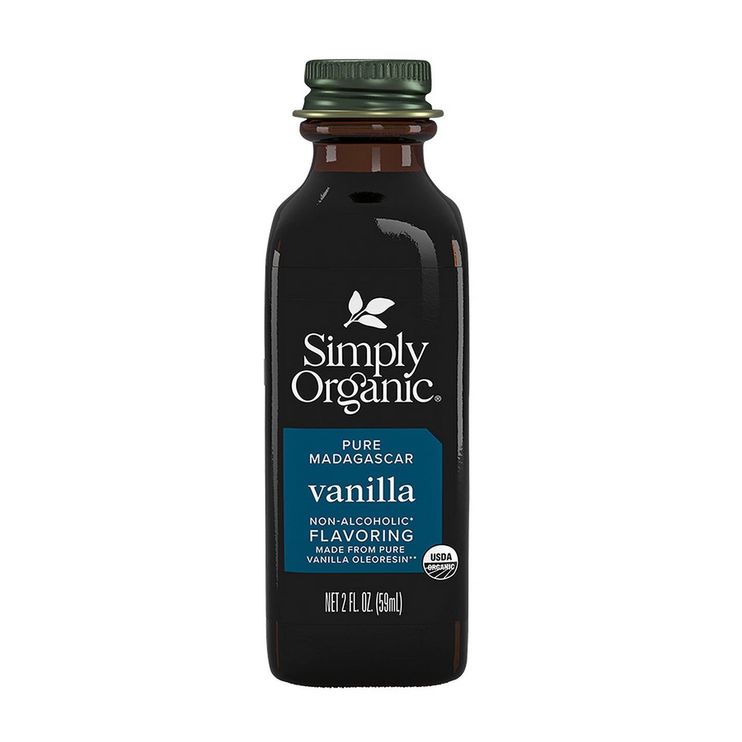 Simply Organic Vanilla Flavoring (non- ic), Certified Organic, Vegan | 2 oz | Pack of 12