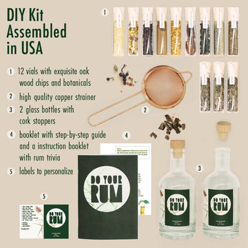 DO YOUR GIN Making Kit | DIY Gift Set | 12 Botanicals | 1400 grams | Perfect Gift for Men & Women
