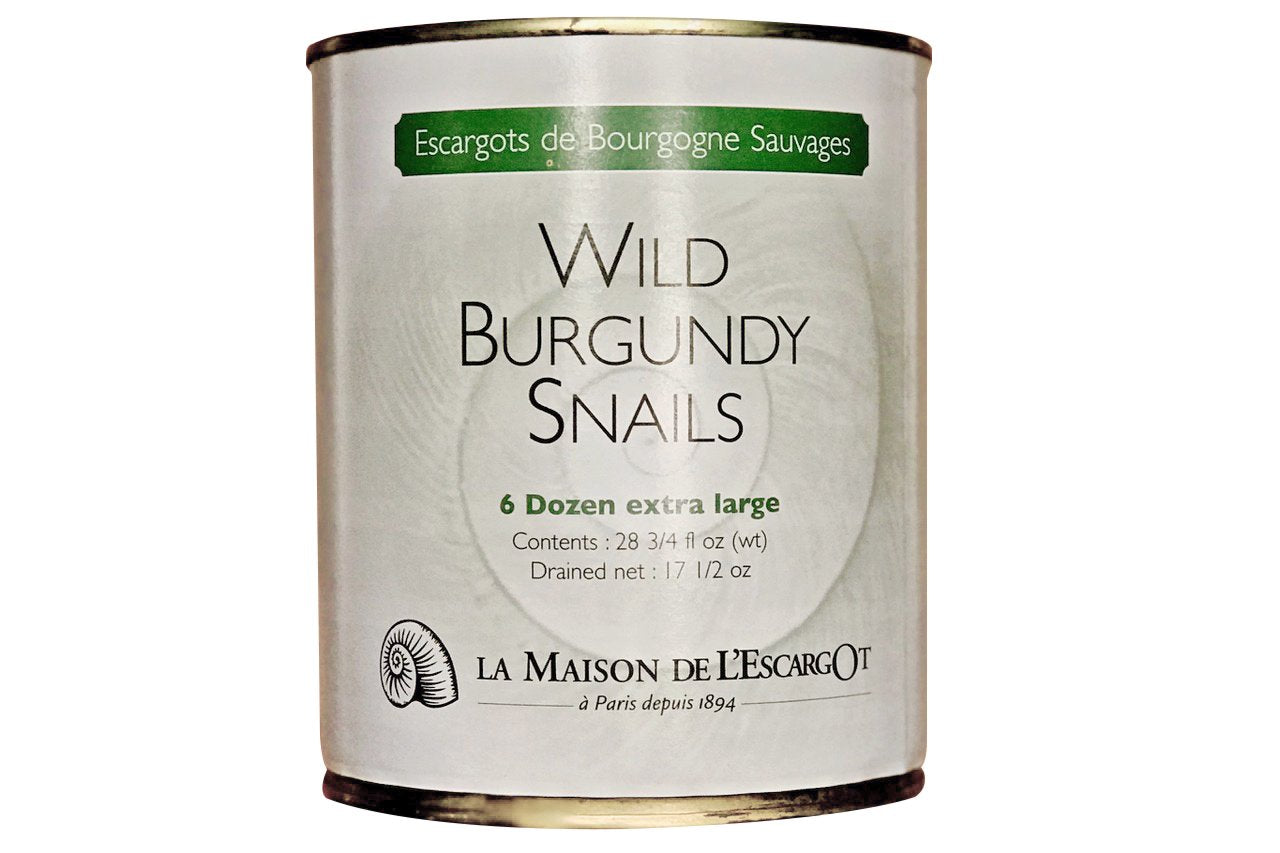 Premium Escargot Wild Burgundy Snails - Rated Number One - Best For Escargot Recipes, Various Sizes  (6 Dozen Extra Large)