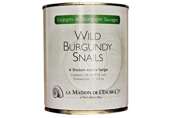 Premium Escargot Wild Burgundy Snails - Rated Number One - Best For Escargot Recipes, Various Sizes  (6 Dozen Extra Large)