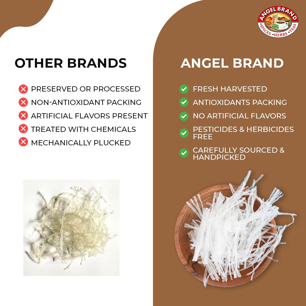 "Angel Brand Isinglass 0.25 Oz Pouch Pack Of 3 - Sourced From Red Sea Algae - Agar Agar Primarily Used As A Thickening Agent In Soups, Jellies, Custards, And Ice Creams"