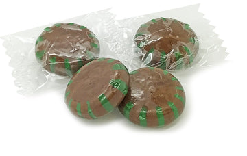 SweetGourmet Chocolate Mint Starlight | Clear Wrap Bulk Hard Candy | 1 Pound