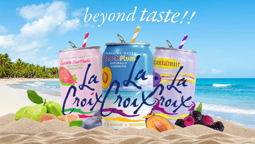 La Croix Sparkling Water - Variety Pack | 3 New Summer Flavors | Beach Plum, Black Raspberry, Guava Sao Paolo. Naturally Essence