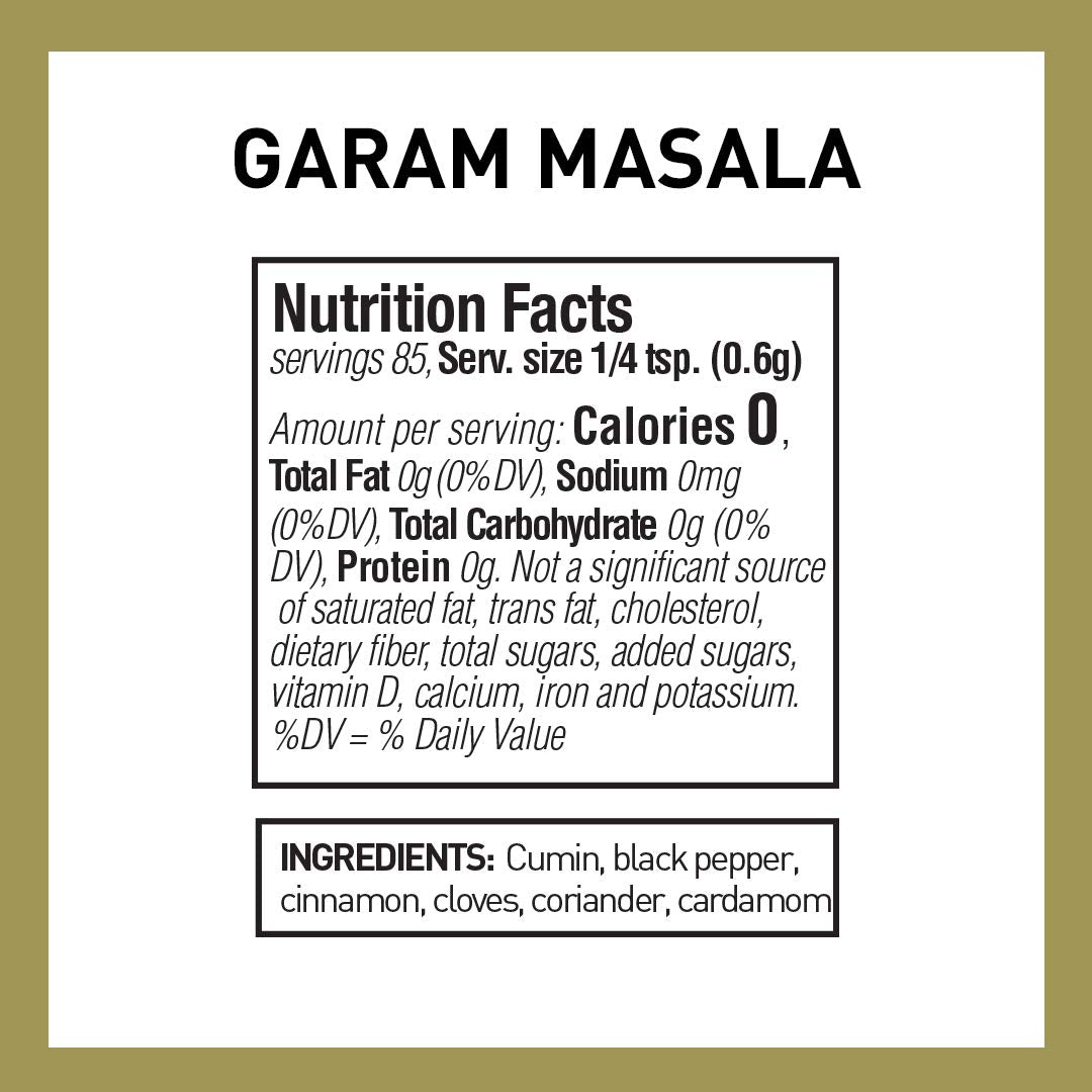 The Spice Hunter Garam Masala Blend, 1.8 oz. jar