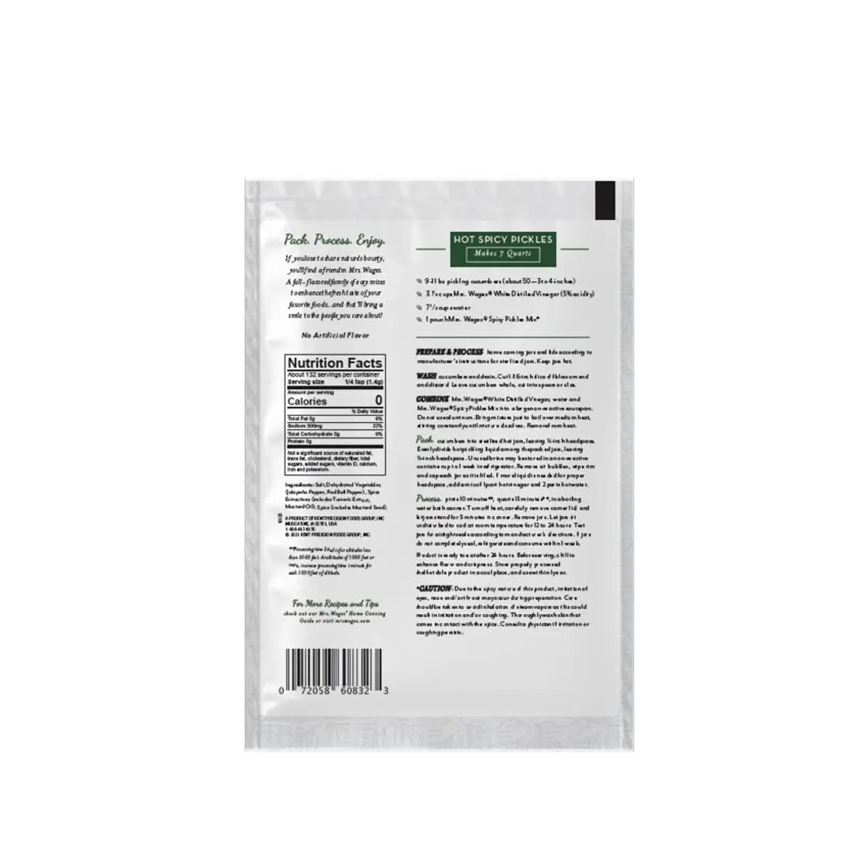 Mrs. Wages Spicy Pickling Mix, Hot 6.5Oz