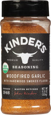 P.K. Kinder Woodfired Garlic Seasoning, Hardwood Smoked Flavor, 11.4 oz Shaker, Model CST-1224-CT900