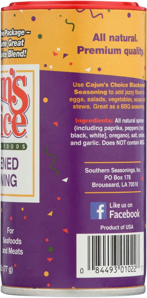 Cajun Choice Ssnng Blackened Fish 2.75Oz Pack Of 3