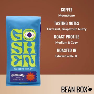 Moonstone - Roasted By Goshen Coffee Roasters - Whole Bean Coffee - 12 Ounce Bag