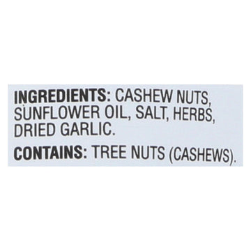 SUNSHINE NUT COMPANY, Cashews, Herbed, Roasted, Pack of 6, Size 7 OZ