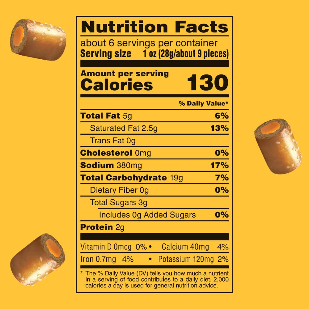 COMBOS Cheese Snacks - Nacho Cheese Snack Packs, Baked Cracker Snack, 6.3-Ounce Bulk Bag (Pack of 12)