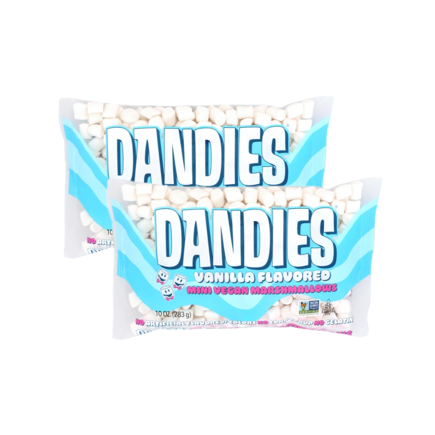 Dandies Mini Vegan Marshmallows No Artificial Flavorings Food Dyes Corn Syrup Or Gelatin Perfect For Roasting Smores Or Snacking (2 Pack)