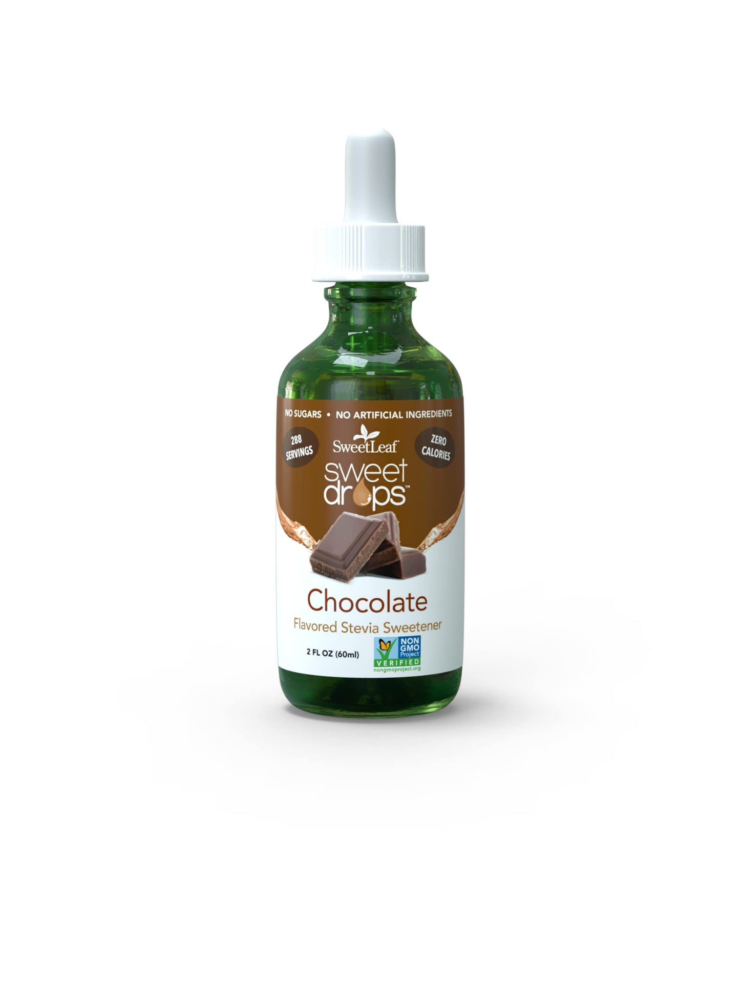 Sweetleaf Sweet Drops Chocolate Liquid Stevia Sweetener - Chocolate Stevia Drops, Zero Calories, Zero Sugar, Non-Gmo, Gluten-Fre