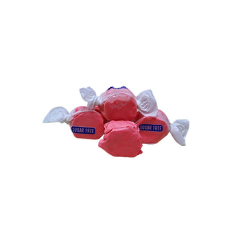 Sugar Free Strawberry Salt Water Taffy - 1Lb (16Oz) Bulk Bag Individually Wrapped Soft, Chewy, Nut Free, Gluten Free, Diabetic & Keto Friendly Gourmet Candy For Taffy Lovers