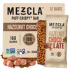 Mezcla Puff Crispy Protein Bars, Gluten Free & Vegan Protein Bars, 10G Protein, Alt For Crispy Rice Treat, Granola Bars & Breakfast Bars, Healthy Snacks For Mature-Themeds, Hazelnut Chocolate, 12 Pack