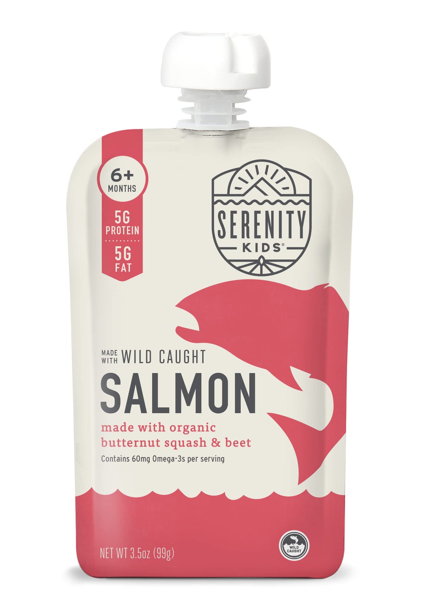 Serenity Kids 6+ Months Baby Food Pouches Puree Made With Ethically Sourced Meats & Organic Veggies 3.5 Ounce Bpa-Free Pouch W