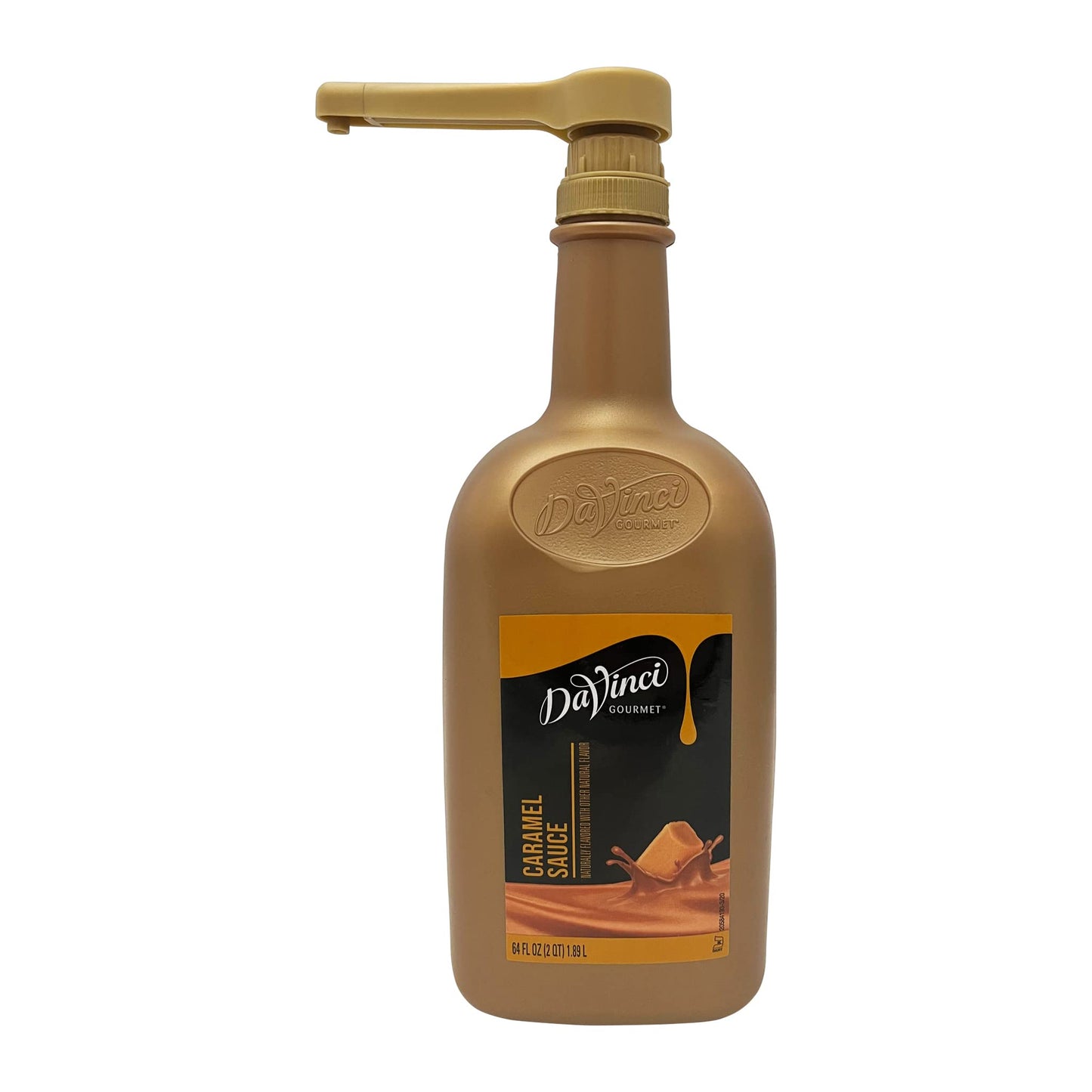 Sauce Pump 64 fl. oz. Dispenser - For Syrup Chocolate, Caramel, Vanilla, Variety of Sauces | BPA-Free I Fits 64 fluid ounce Tora