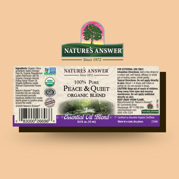 Nature'S Answer 100% Pure Organic Essential Oil Blend, 0.5-Ounce, Peace/Calming Relax