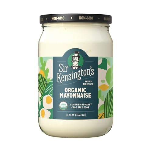 Sir Kensington's Mayonnaise Organic Mayo Gluten Free, Non-GMO Project Verified, Certified Humane Free Range Eggs, Shelf-Stable 1