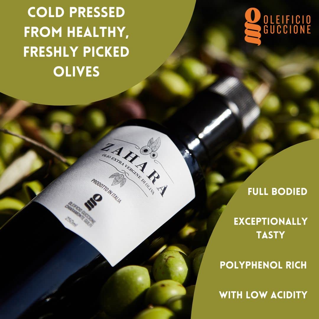 Brava Giulia Selections Gift Box | Premium Gourmet Italian Aged Via Farini Balsamic Vinegar Of Modena And Zahara Extra Virgin Ol