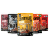 Louisville Vegan Jerky Co. Traditional Variety Bundle - Vegan Jerky, 5 Flavors, 3 oz. Each, Pack of 5