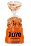 ROYO Bagels (Everything Flavor - 6 Bagels) Low Carb Fresh Bagel Keto-Friendly, High Fiber, Low Calorie, Vegan, Kosher Certified