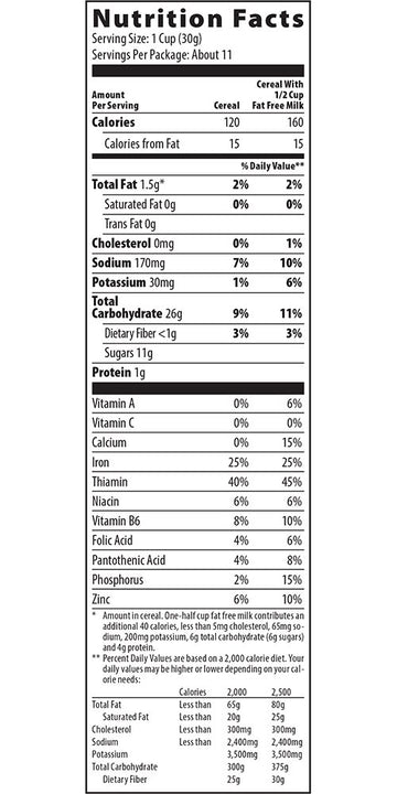 Post Waffle Crisp Breakfast Cereal Box, 11.5 Oz (Pack Of 10)