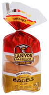 CANYON BAKEHOUSE Gluten-Free Plain Bagels - Case of 6
