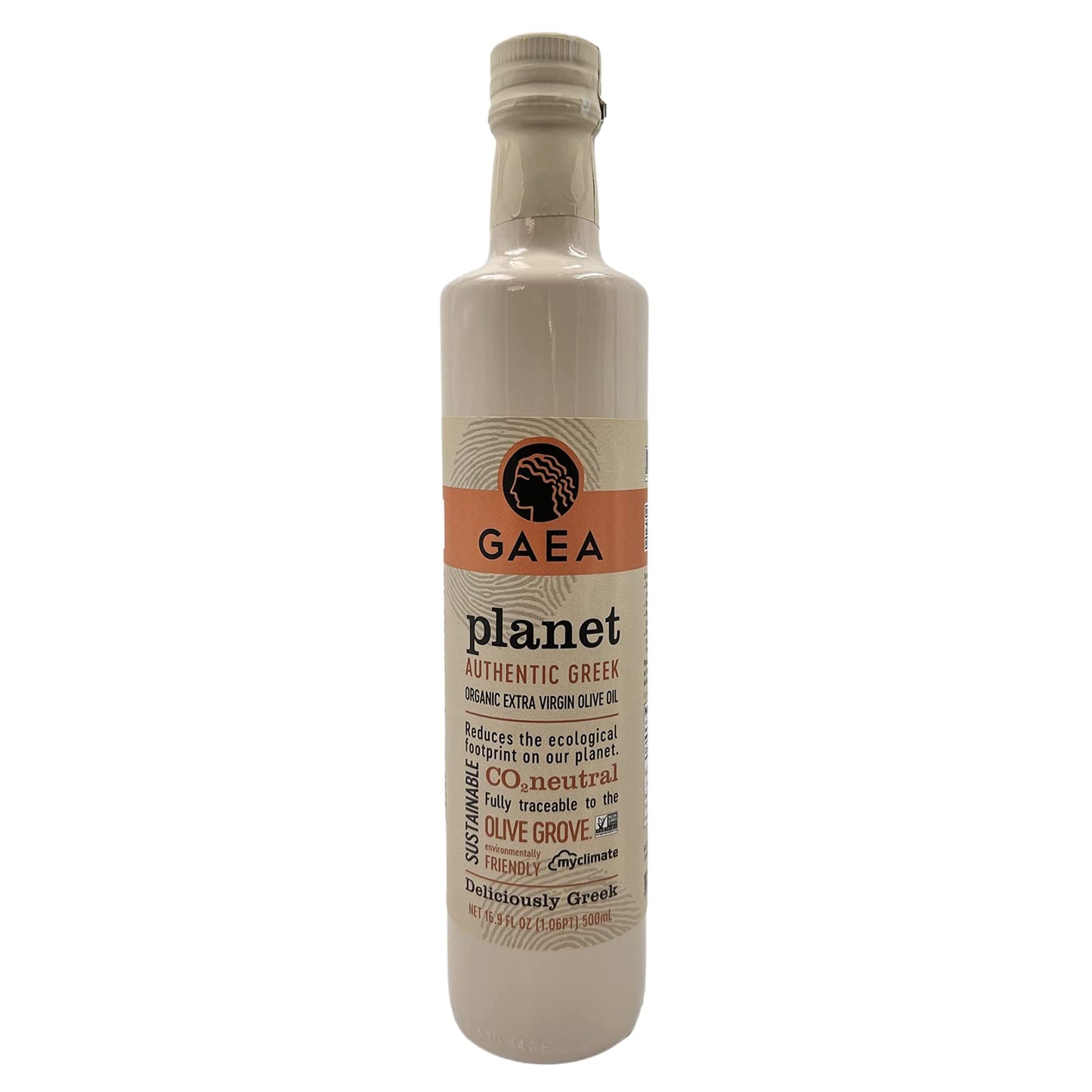 Gaea Planet Organic Extra Virgin Olive Oil, 16.9 fl oz (500 ml)