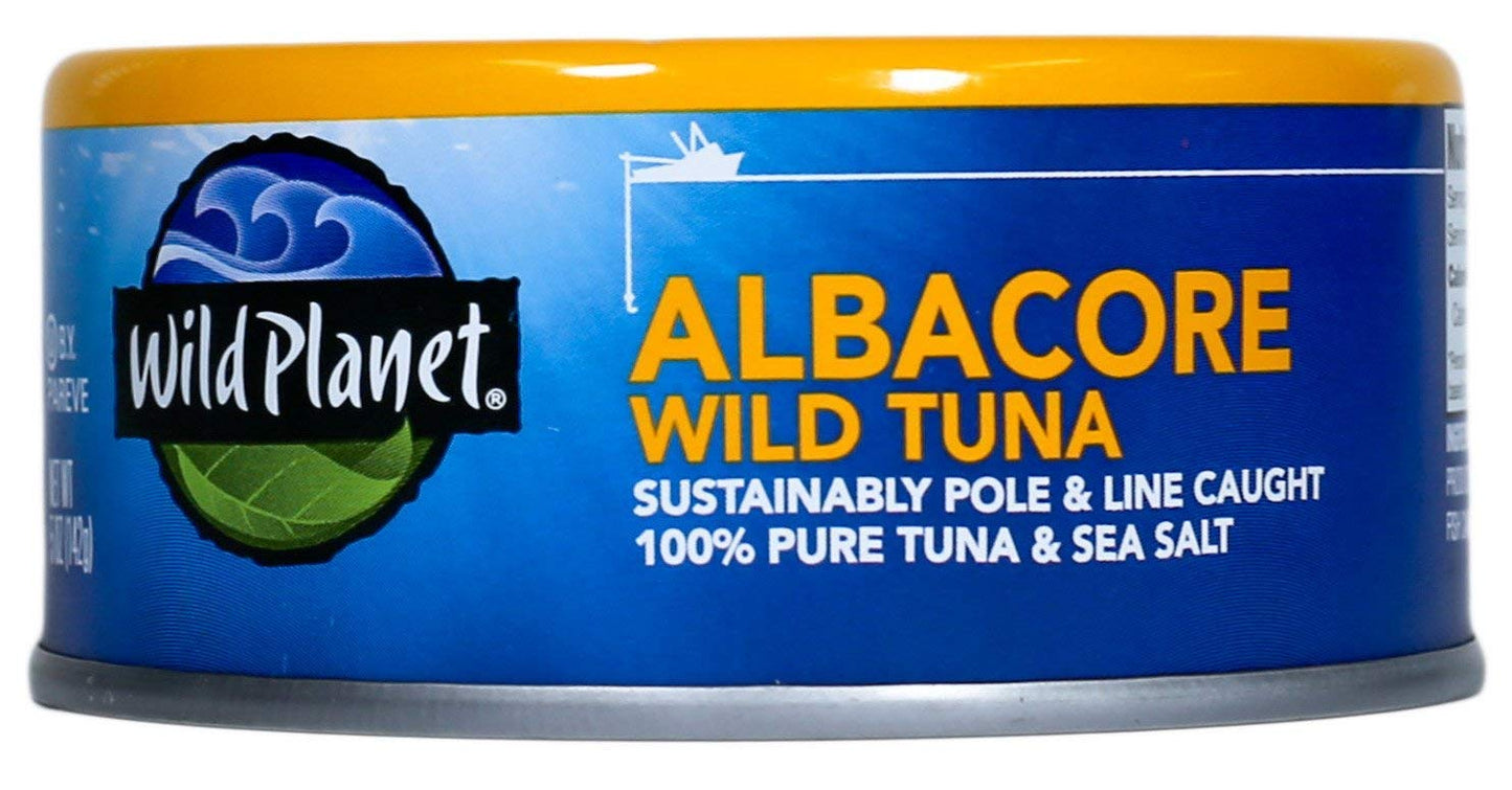 Wild Planet Albacore Wild Tuna, 3Rd Party Mercury Tested, 5 Ounce (Pack Of 6)