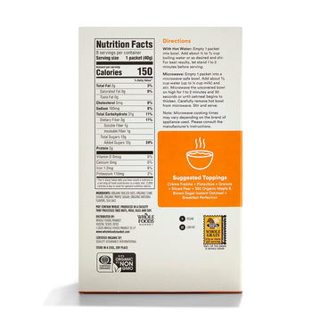 365 by Whole Foods Market, Organic Maple & Brown Sugar Instant Oatmeal 8 Pack, 11.3 Ounce