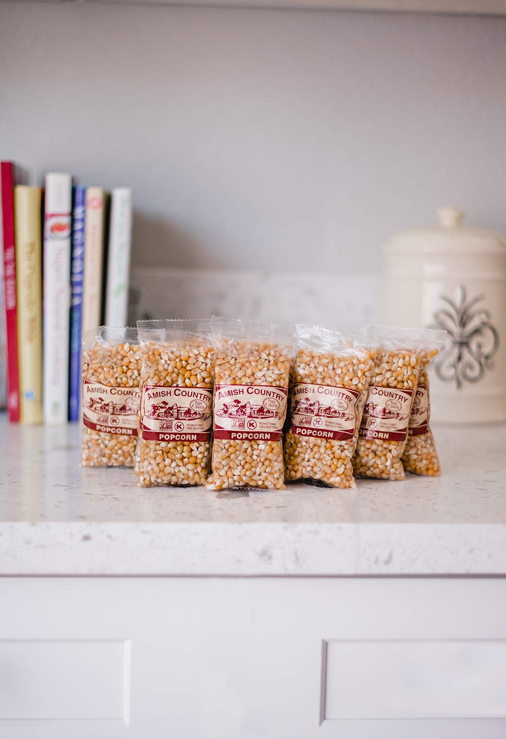 Amish Country Popcorn | 10-4 oz Bags - Baby Yellow Popcorn Kernels | Old Fashioned, Non-GMO and Gluten Free (10-4 oz Bags)