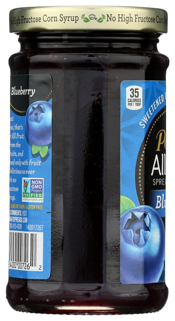 Polaner All Fruit With Fiber Blueberry Spreadable Fruit 10 Oz