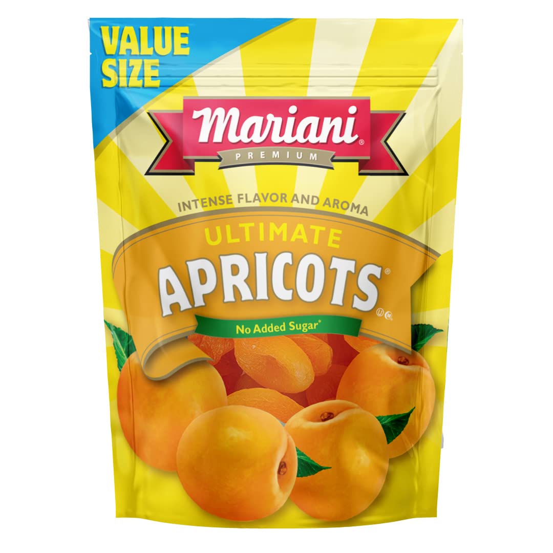 Mariani | Ultimate Dried Apricots | Healthy Snacks For Kids & Adults | Dried Fruit | Vegan Snacks | Gluten Free Snacks | No Sugar Added, Fat Free, Non Gmo | 32 Ounces (Pack Of 1) - Resealable Bag