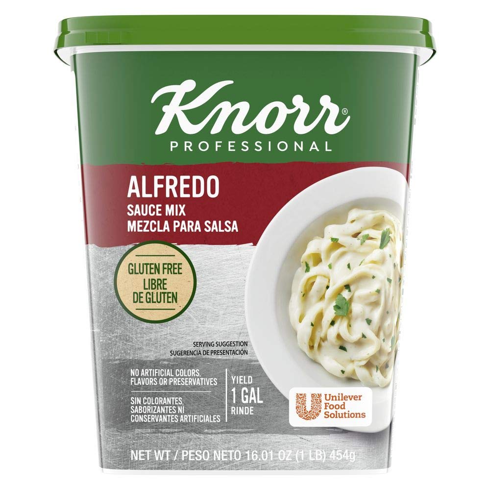 Knorr Alfredo Sauce Mix, Gluten Free, No Artificial Colors or Flavors, 1 lb, Pack of 4
