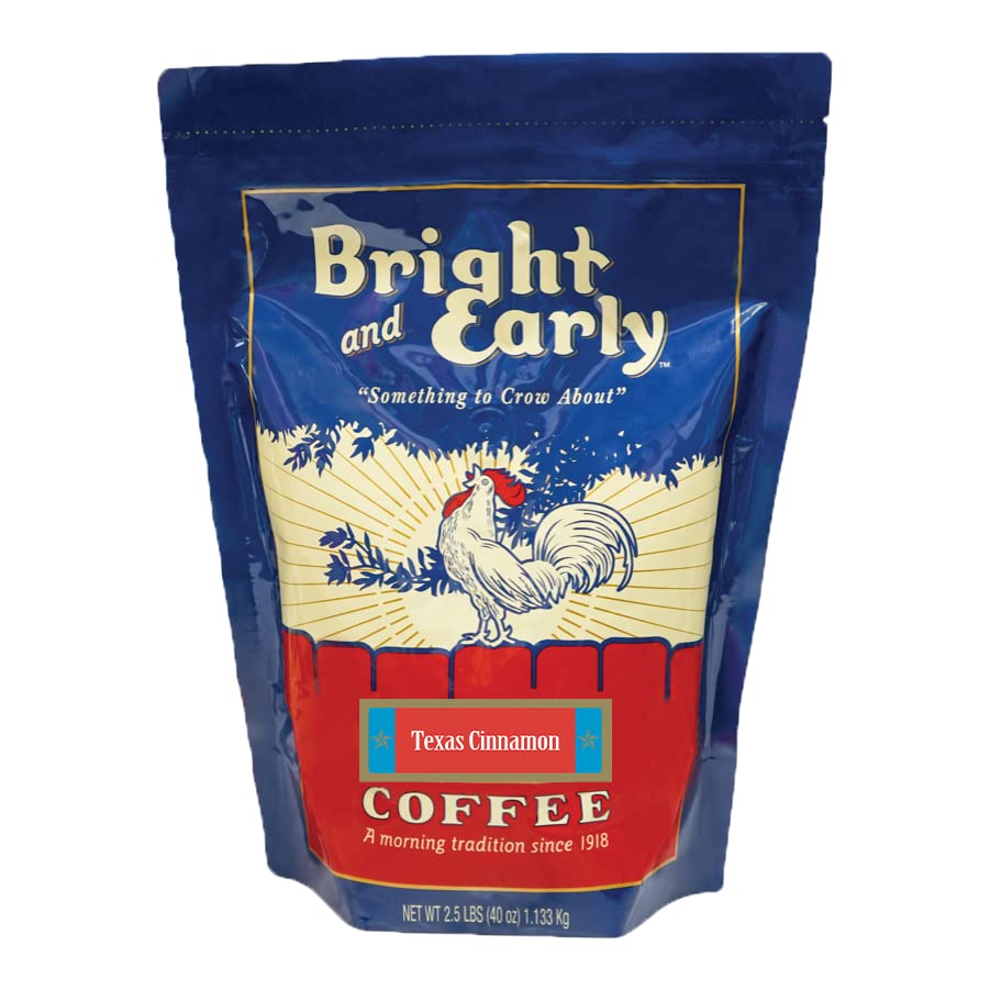 Bright And Early Texas Cinnamon - 2.5 Lb Bag Ground Coffee, Medium Roast Cafe De Ollo - Pack Of One