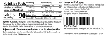Thinslim Foods Keto Bagels | Keto Bread Alternative | Low Carb Cinnamon, 2 Pack (6 Diet Bagels Per Keto Friendly Food Pack)