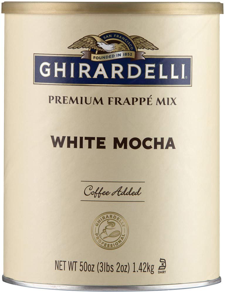 Ghirardelli Mix, White Mocha Frappe, 49.92 oz,(Pack of 1)
